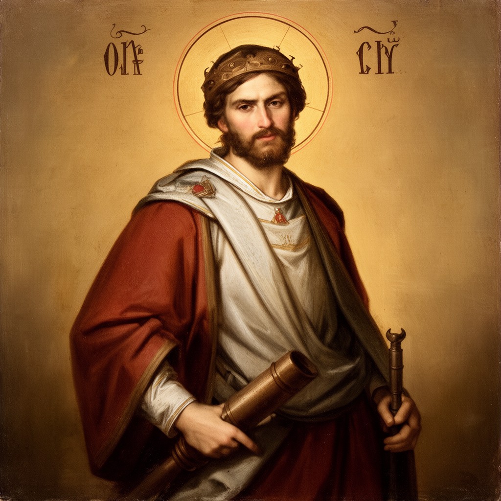 AI-generated illustration of Saint Barbara