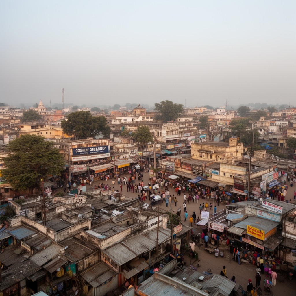 AI-generated illustration of Gorakhpur
