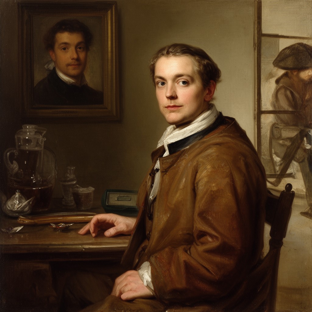 AI-generated illustration of Gabriel Metsu