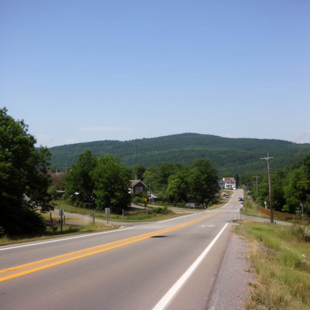 AI-generated illustration of Virginia State Route 55