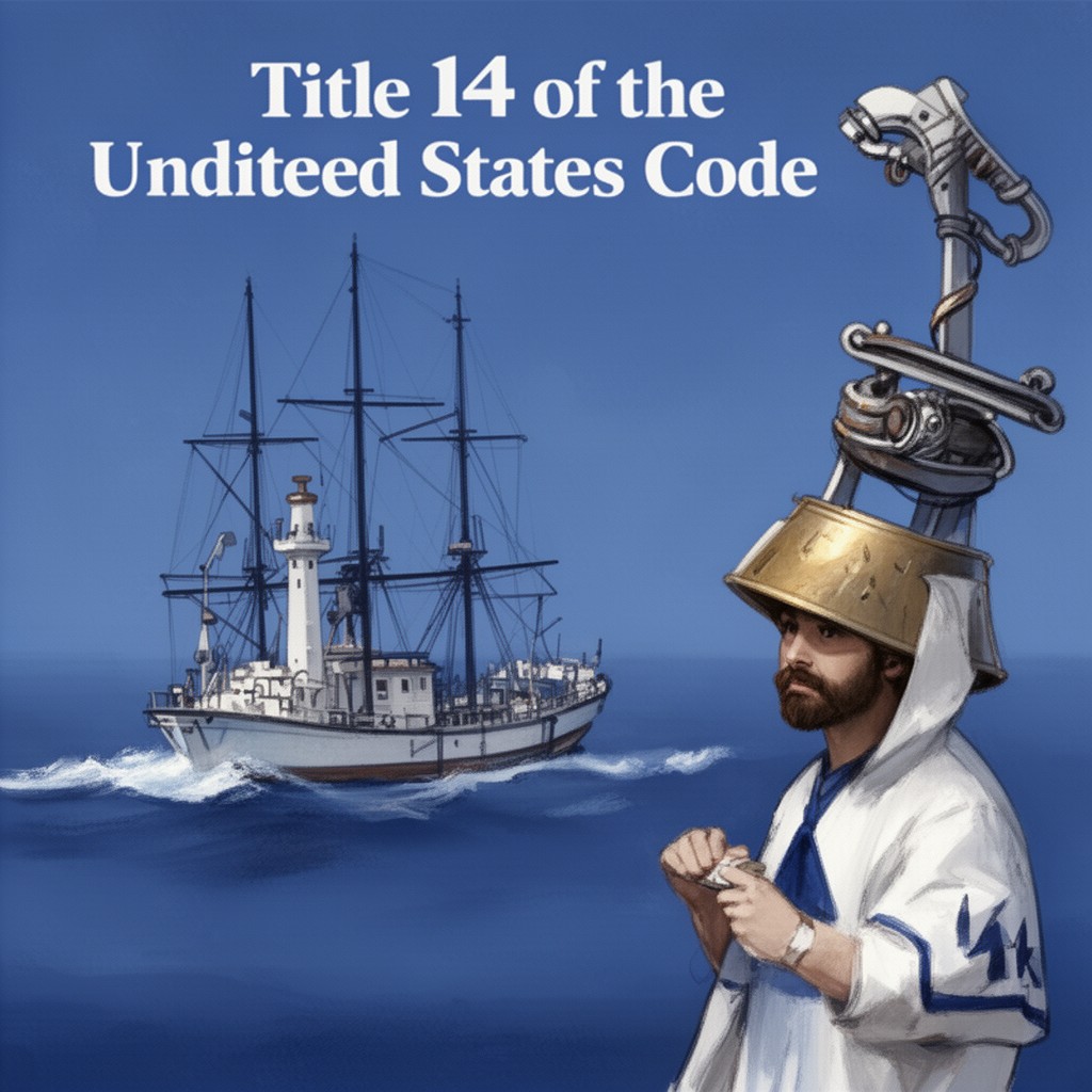 AI-generated illustration of Title 14 of the United States Code