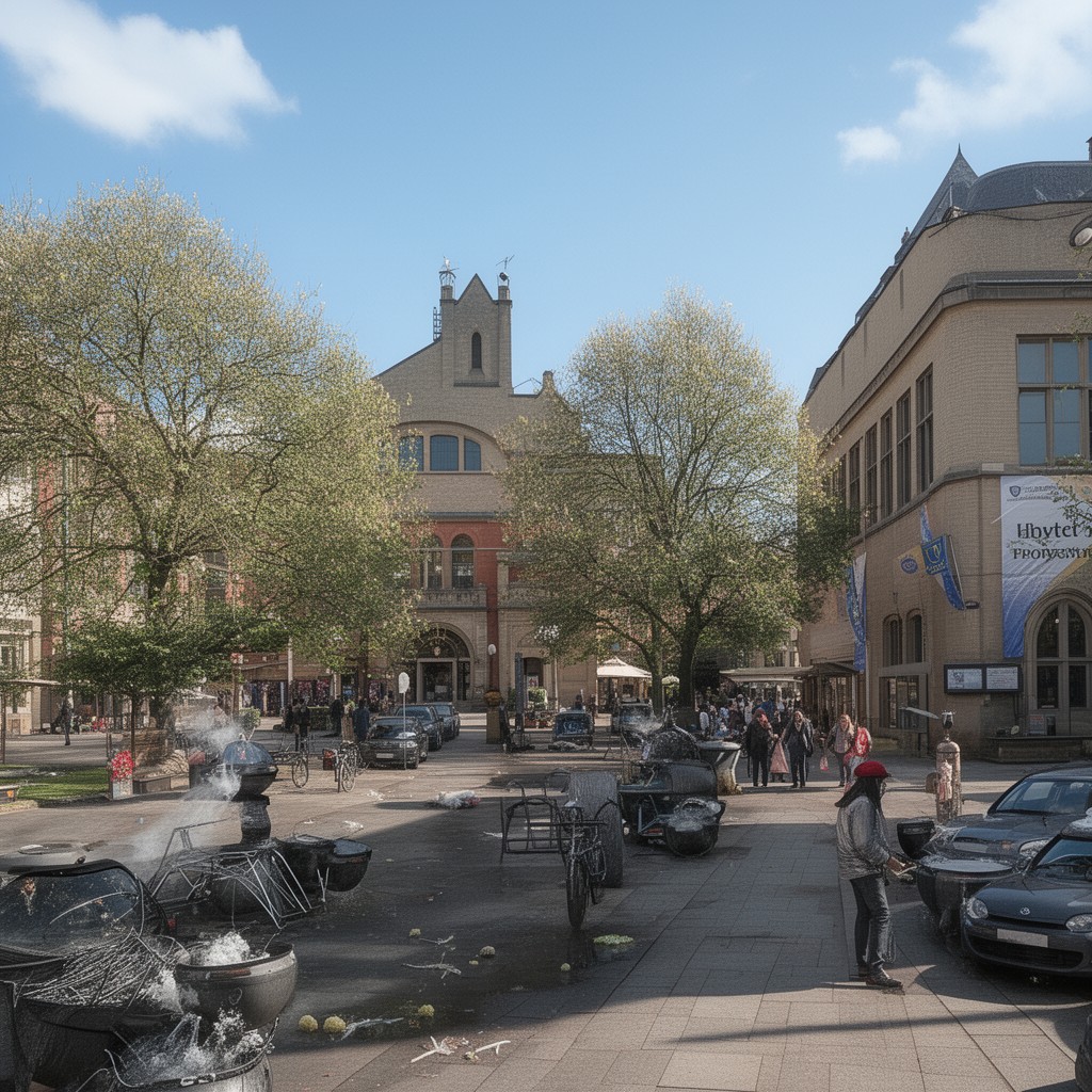 AI-generated illustration of University of Wolverhampton