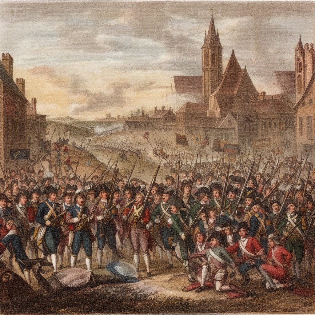 AI-generated illustration of Battle of Kloster Kampen