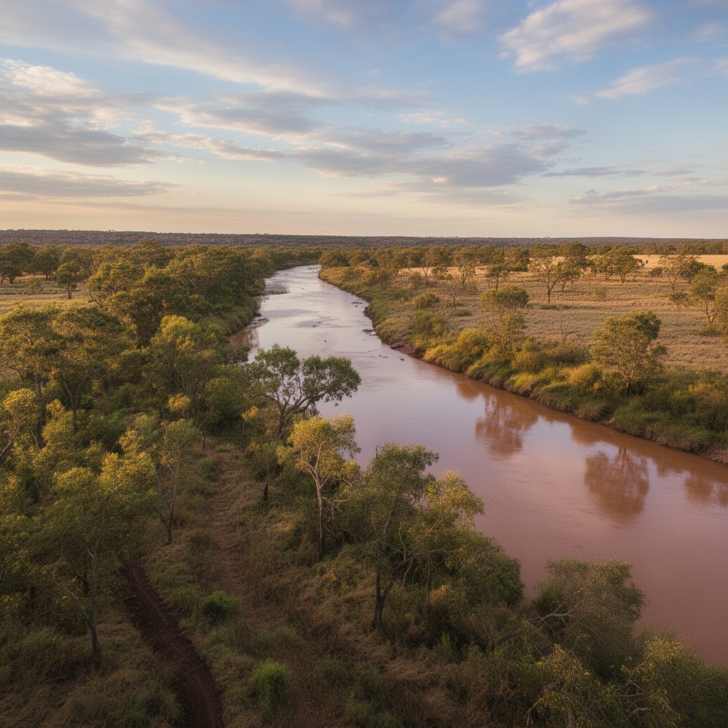 AI-generated illustration of Fitzroy River