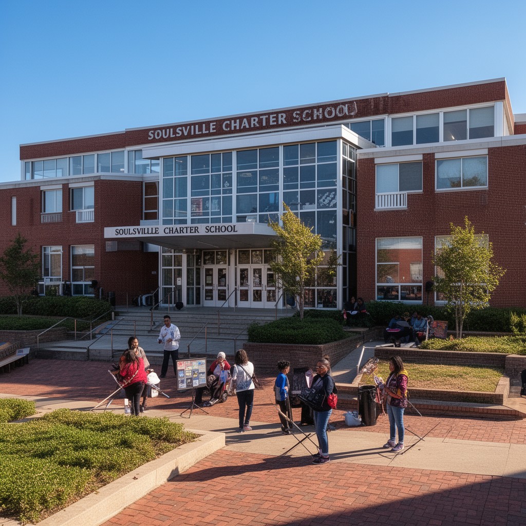 AI-generated illustration of Soulsville Charter School