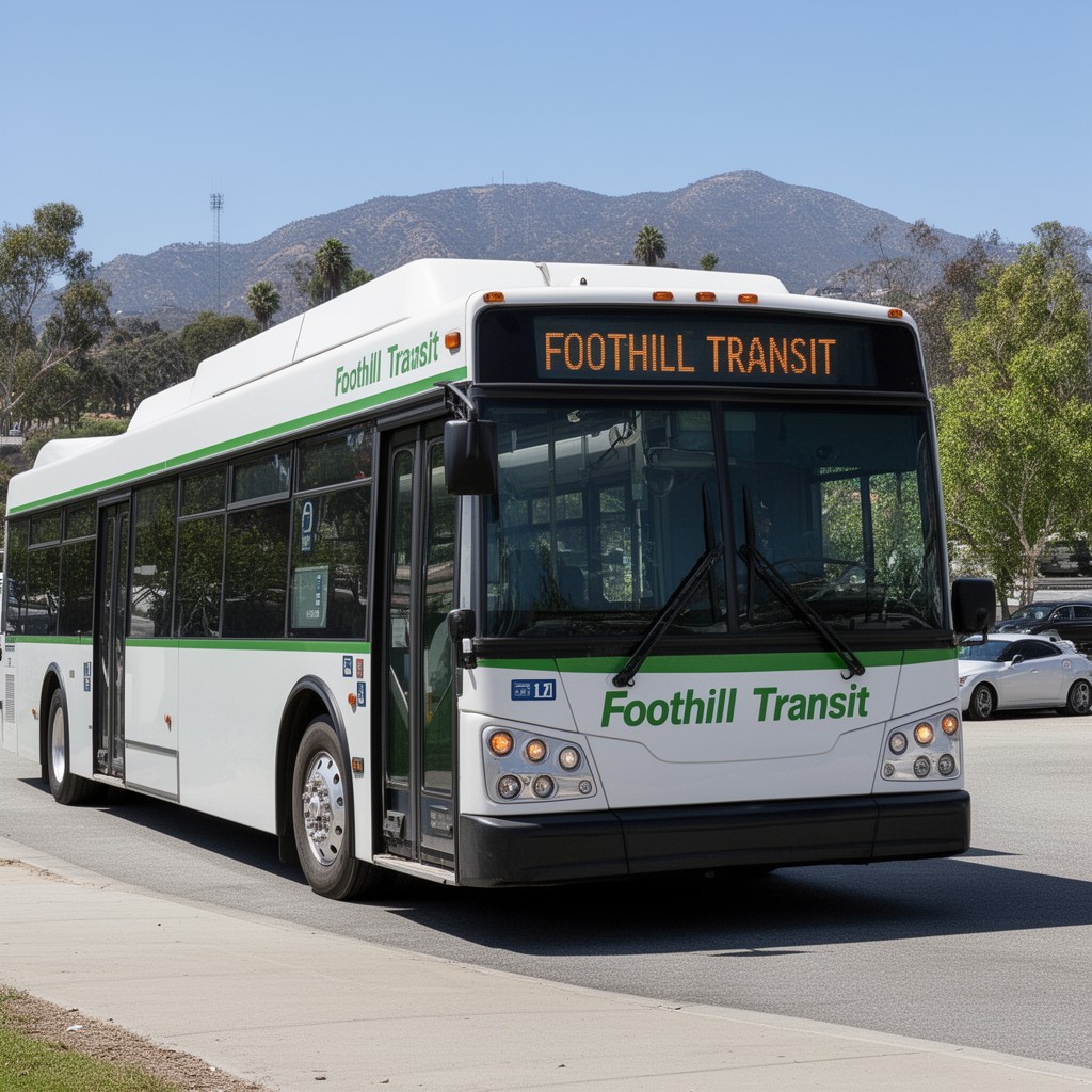 AI-generated illustration of Foothill Transit
