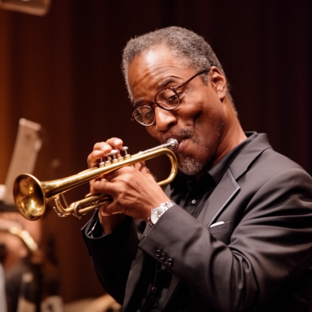 AI-generated illustration of Dizzy Gillespie