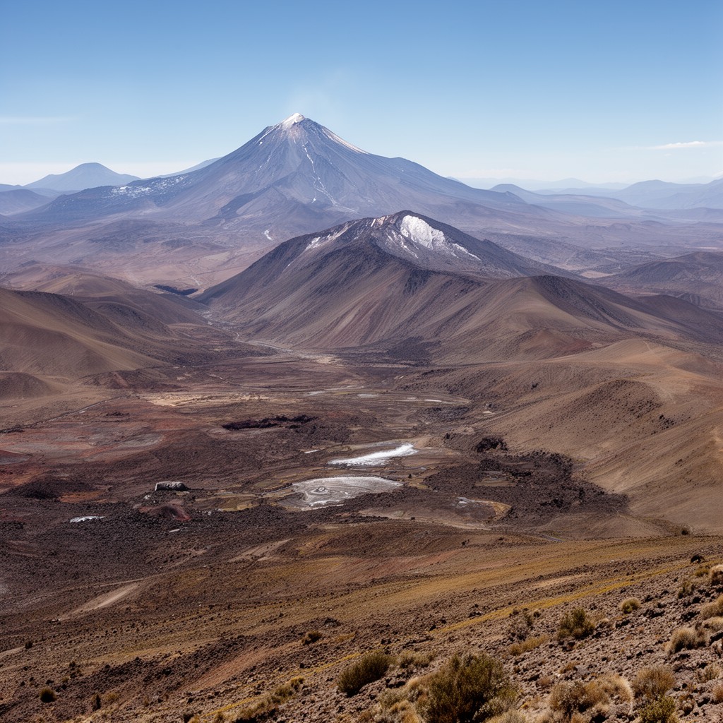 AI-generated illustration of Central Volcanic Zone of the Andes