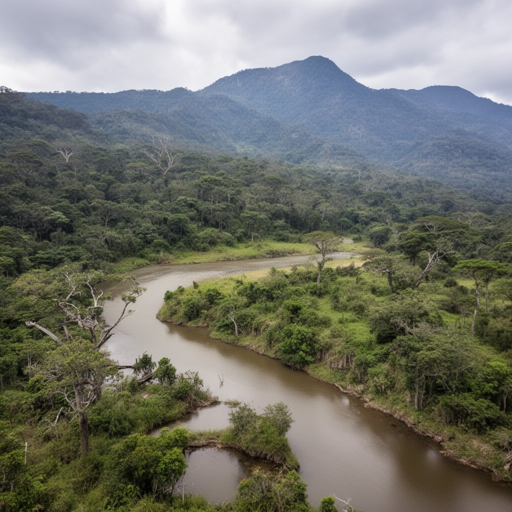 AI-generated illustration of Orinoco Basin headwaters