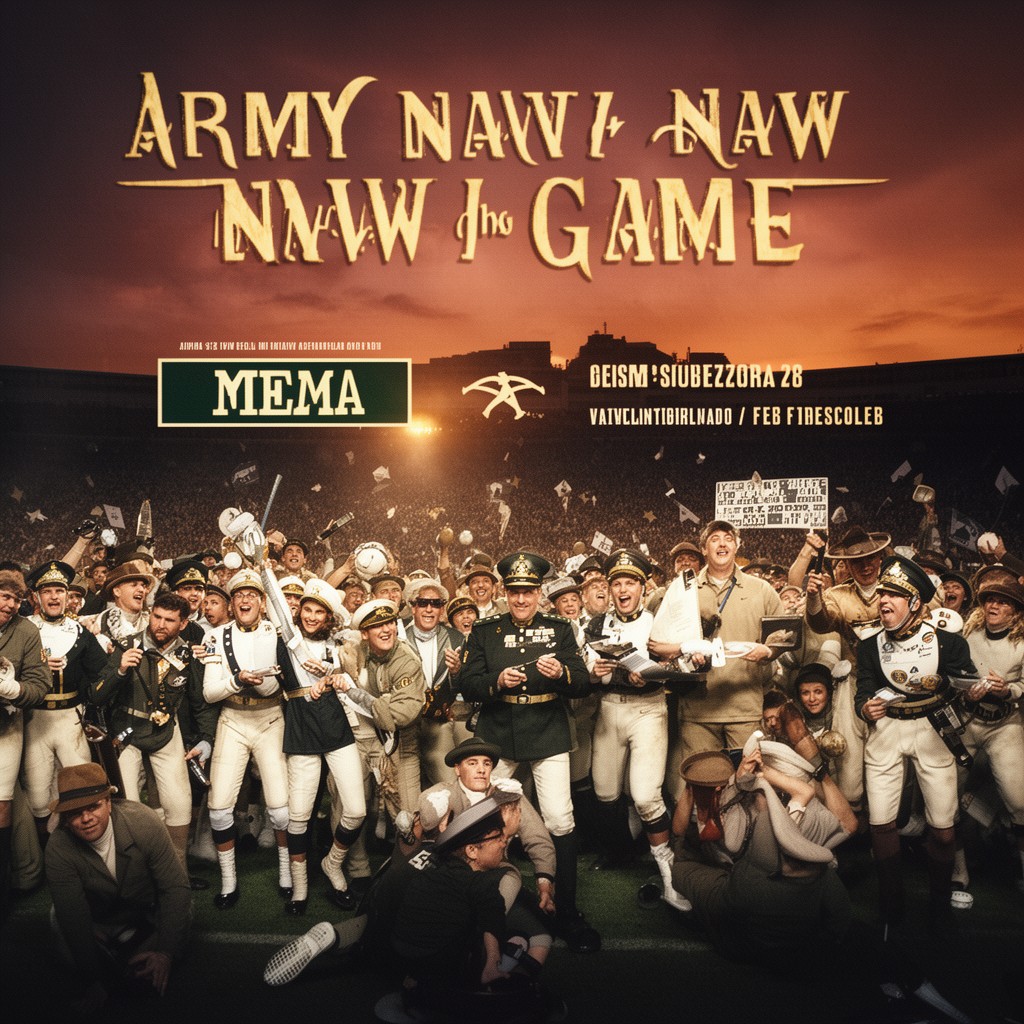 AI-generated illustration of Army–Navy Game