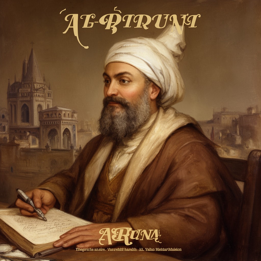 AI-generated illustration of Al-Biruni