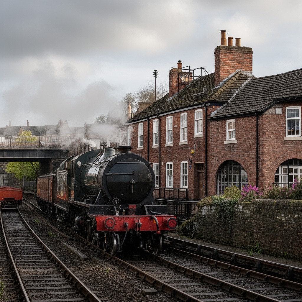 AI-generated illustration of North Staffordshire Railway