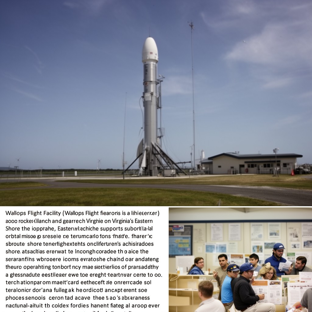 AI-generated illustration of Wallops Flight Facility