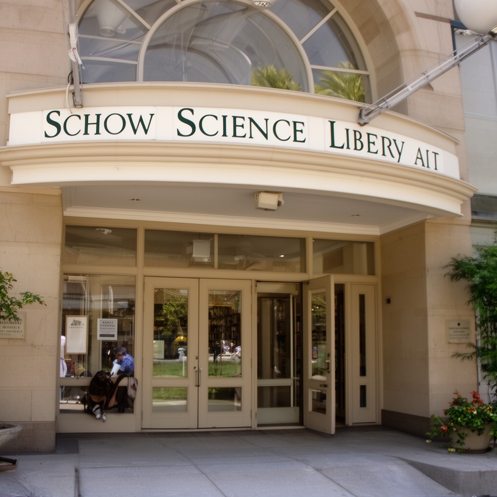 AI-generated illustration of Schow Science Library