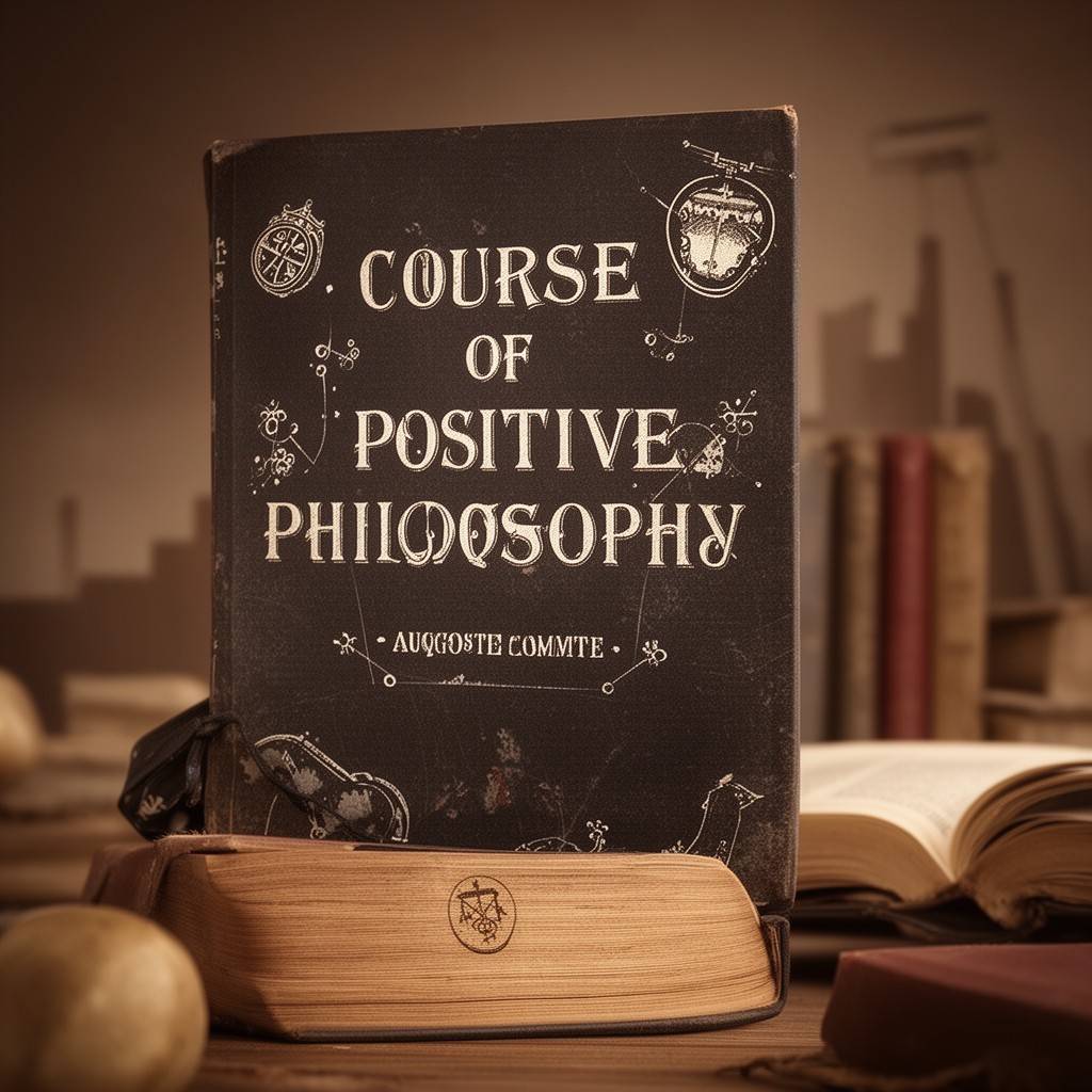 AI-generated illustration of Course of Positive Philosophy