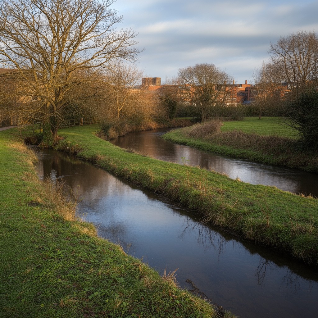 AI-generated illustration of River Tonge