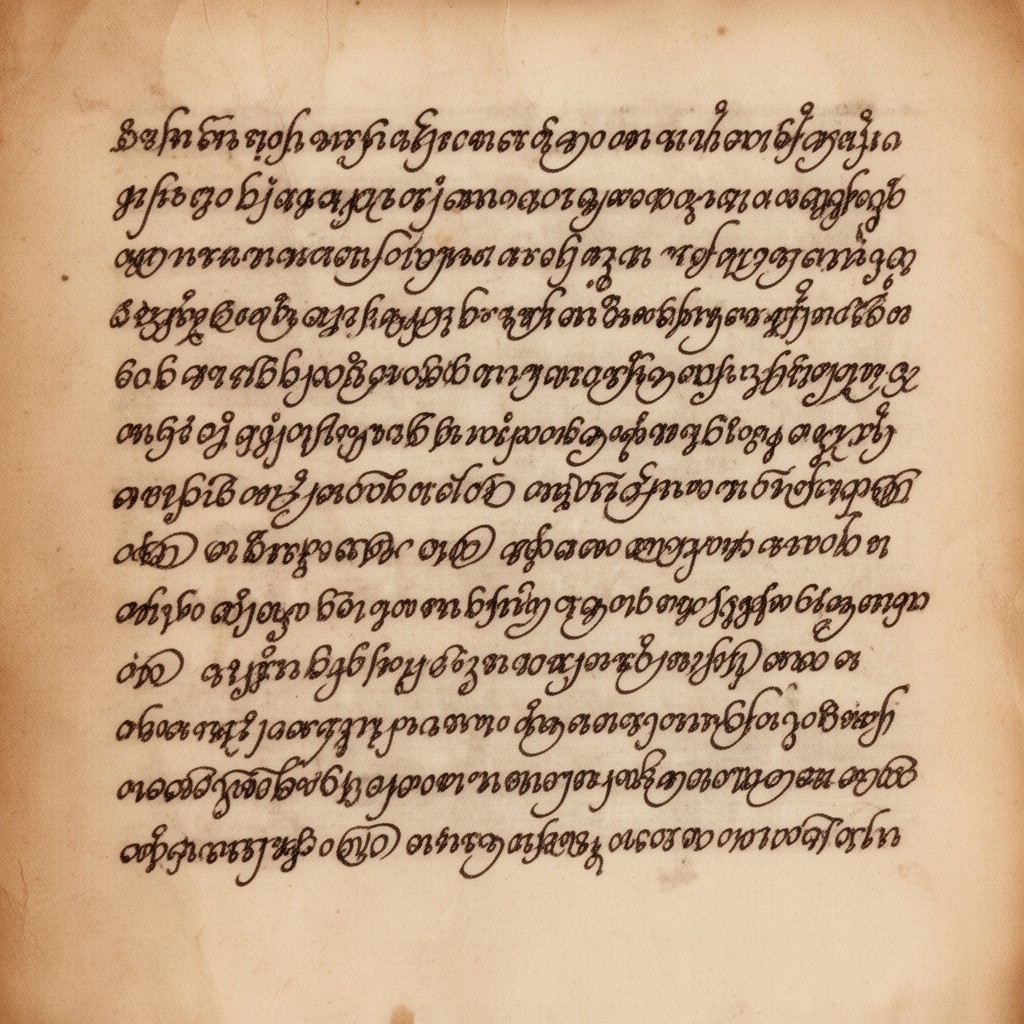 AI-generated illustration of Javanese script