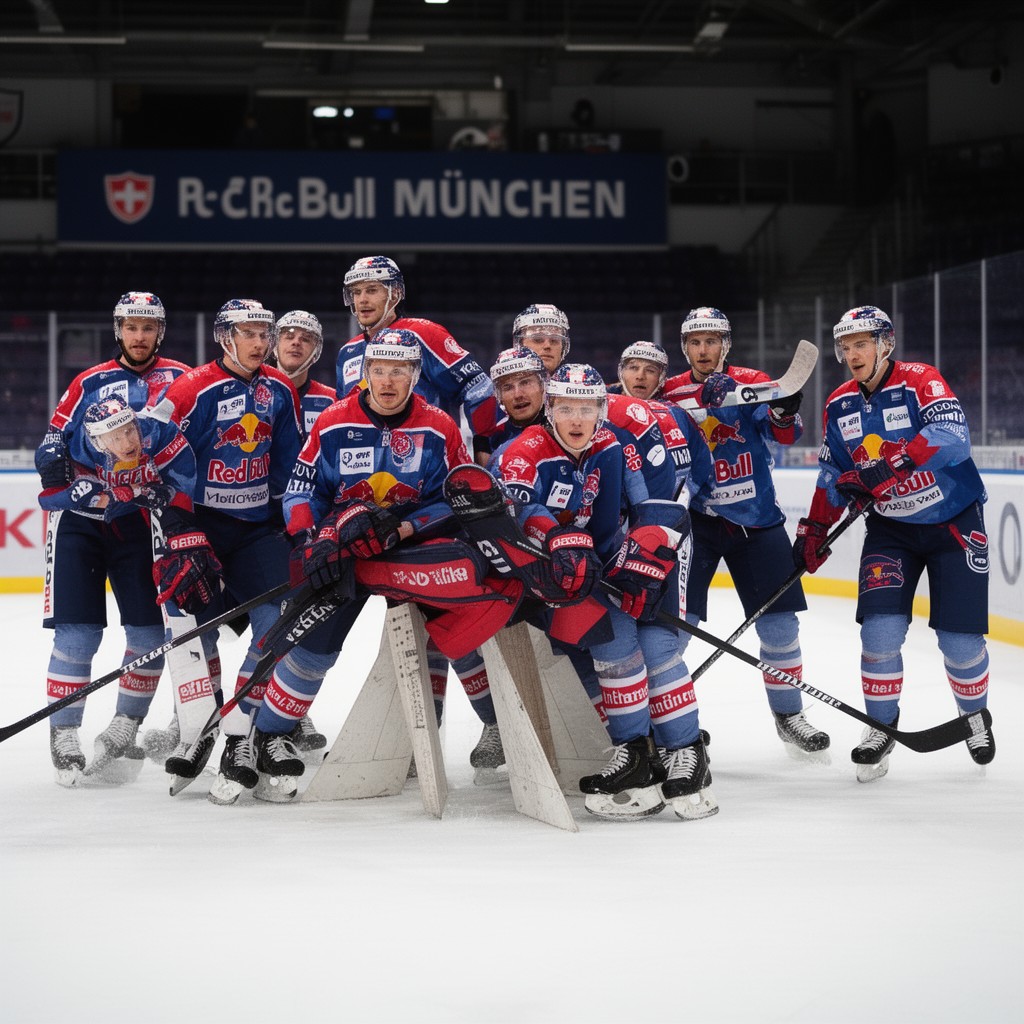 AI-generated illustration of EHC Red Bull München