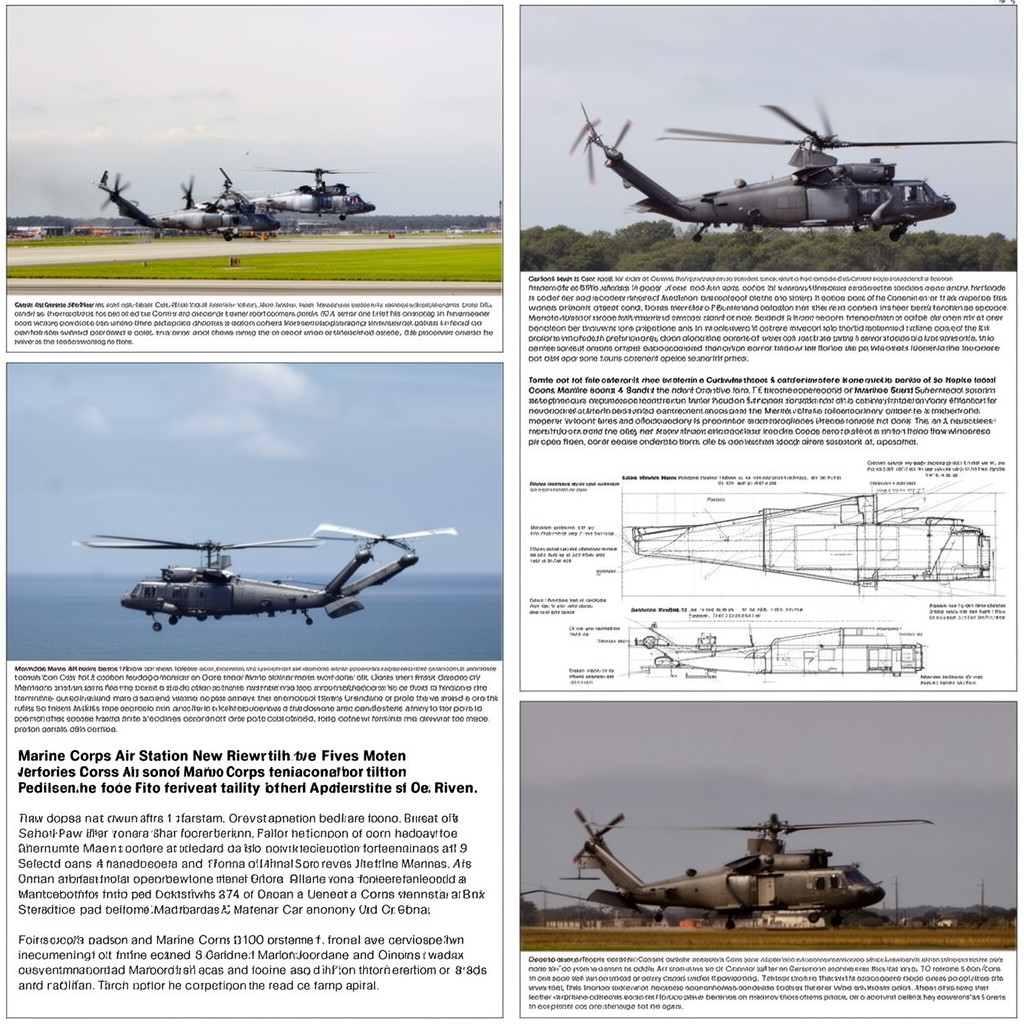 AI-generated illustration of Marine Corps Air Station New River