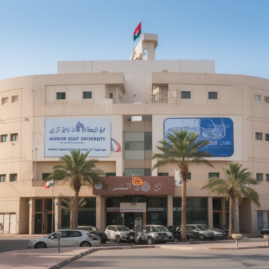 AI-generated illustration of Arabian Gulf University