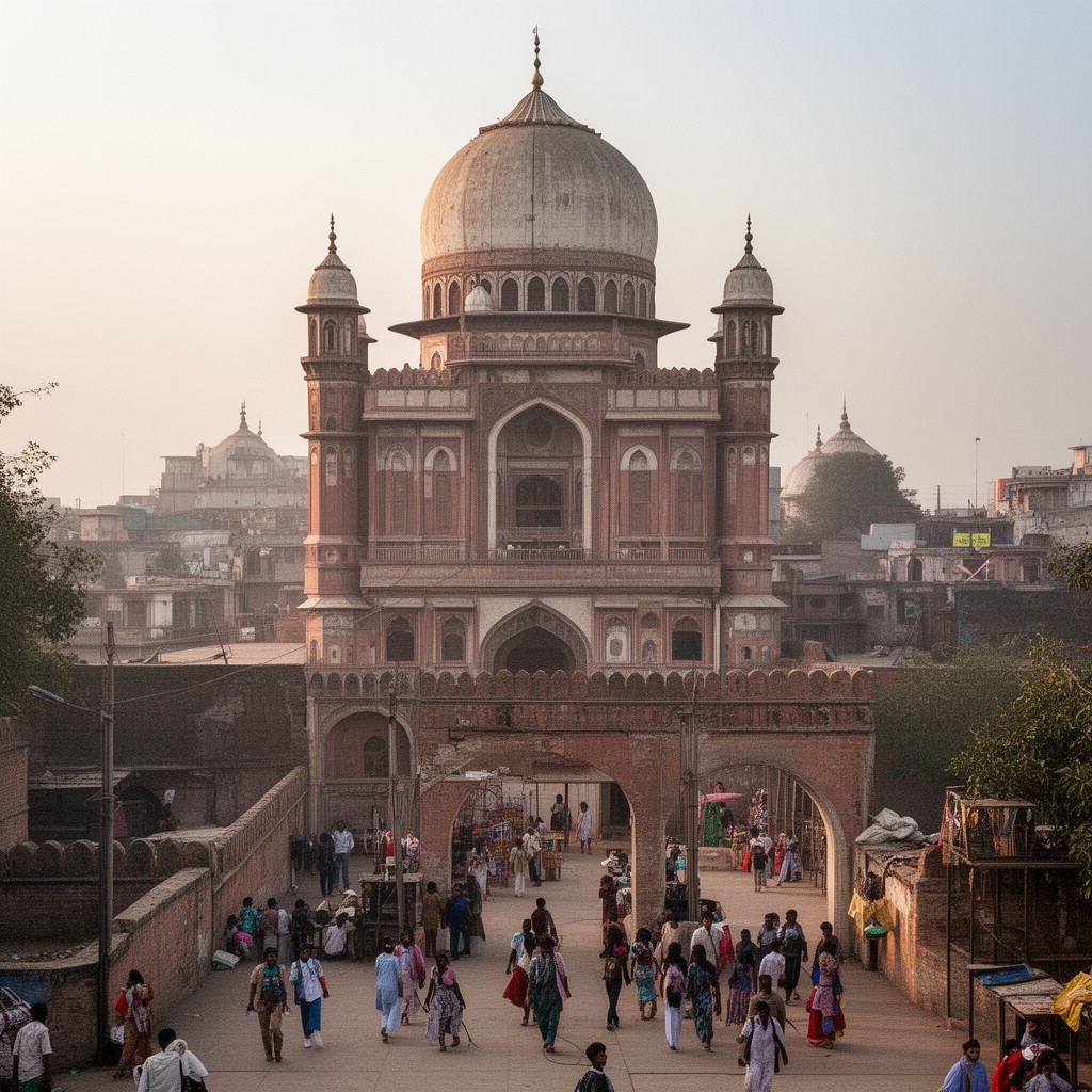 AI-generated illustration of Shahjahanabad