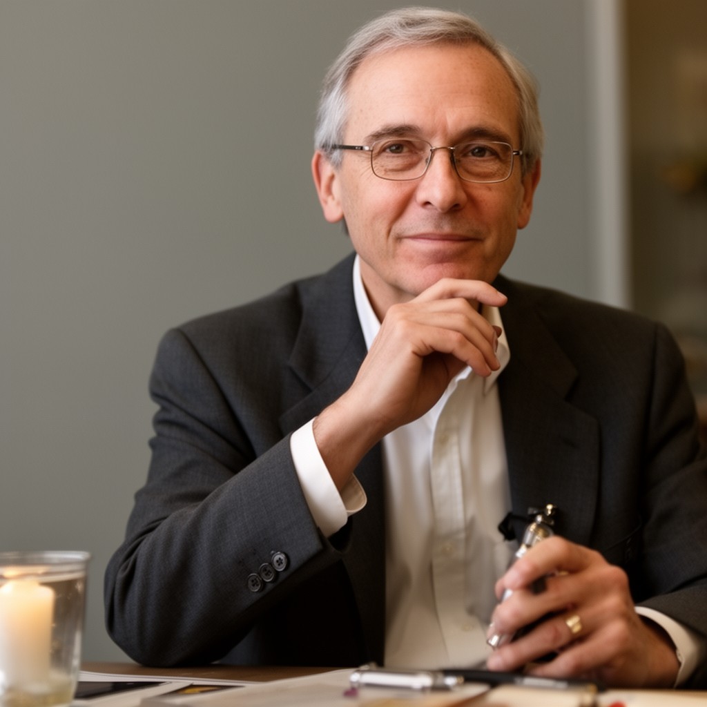 AI-generated illustration of Thomas Nagel