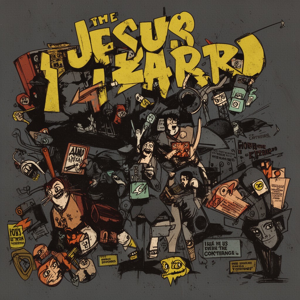 AI-generated illustration of The Jesus Lizard