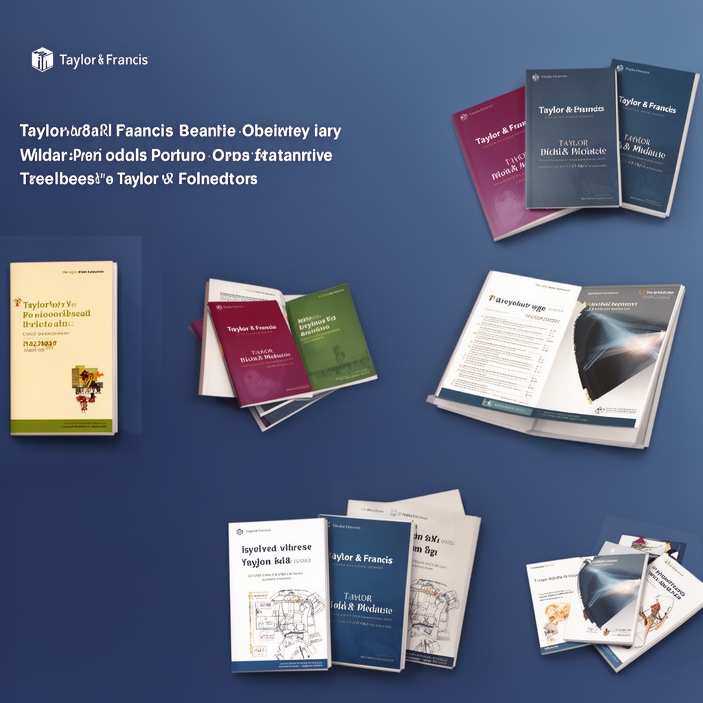 AI-generated illustration of Taylor & Francis journals