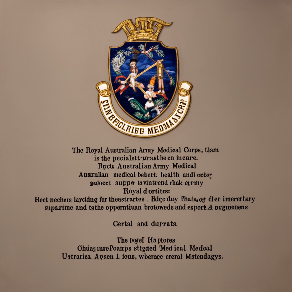AI-generated illustration of Royal Australian Army Medical Corps