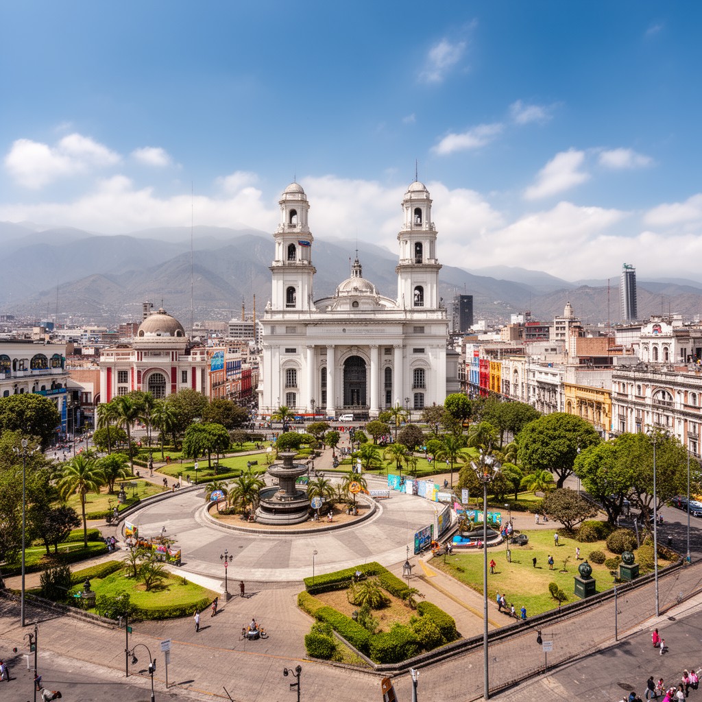 AI-generated illustration of Plaza de la Constitución