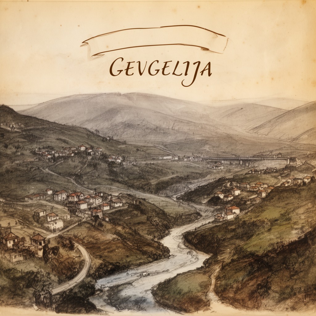 AI-generated illustration of Gevgelija region