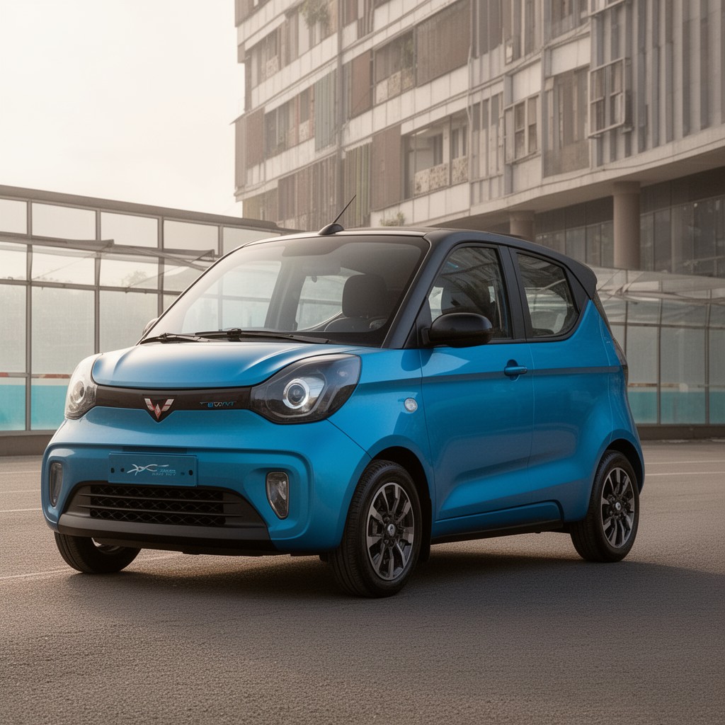 AI-generated illustration of Wuling Hongguang MINI EV