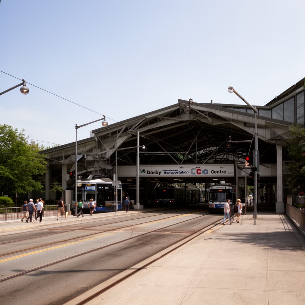 AI-generated illustration of Darby Transportation Center