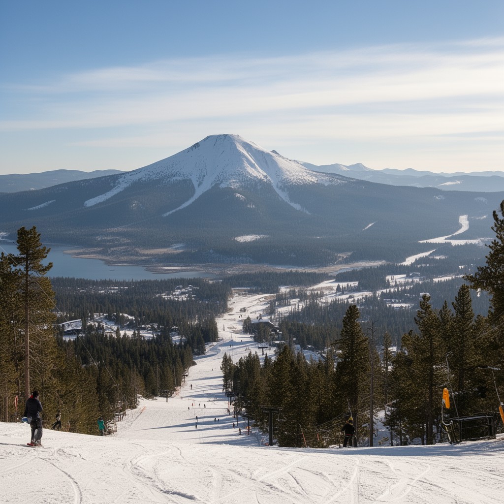 AI-generated illustration of Diamond Peak Ski Resort