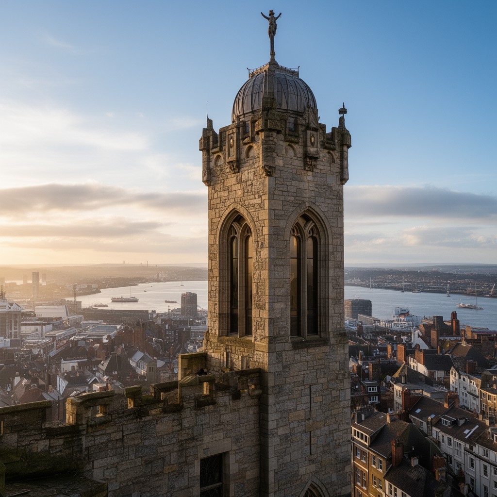 AI-generated illustration of Cabot Tower