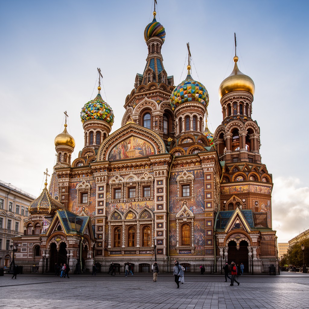 AI-generated illustration of Church of the Savior on Spilled Blood