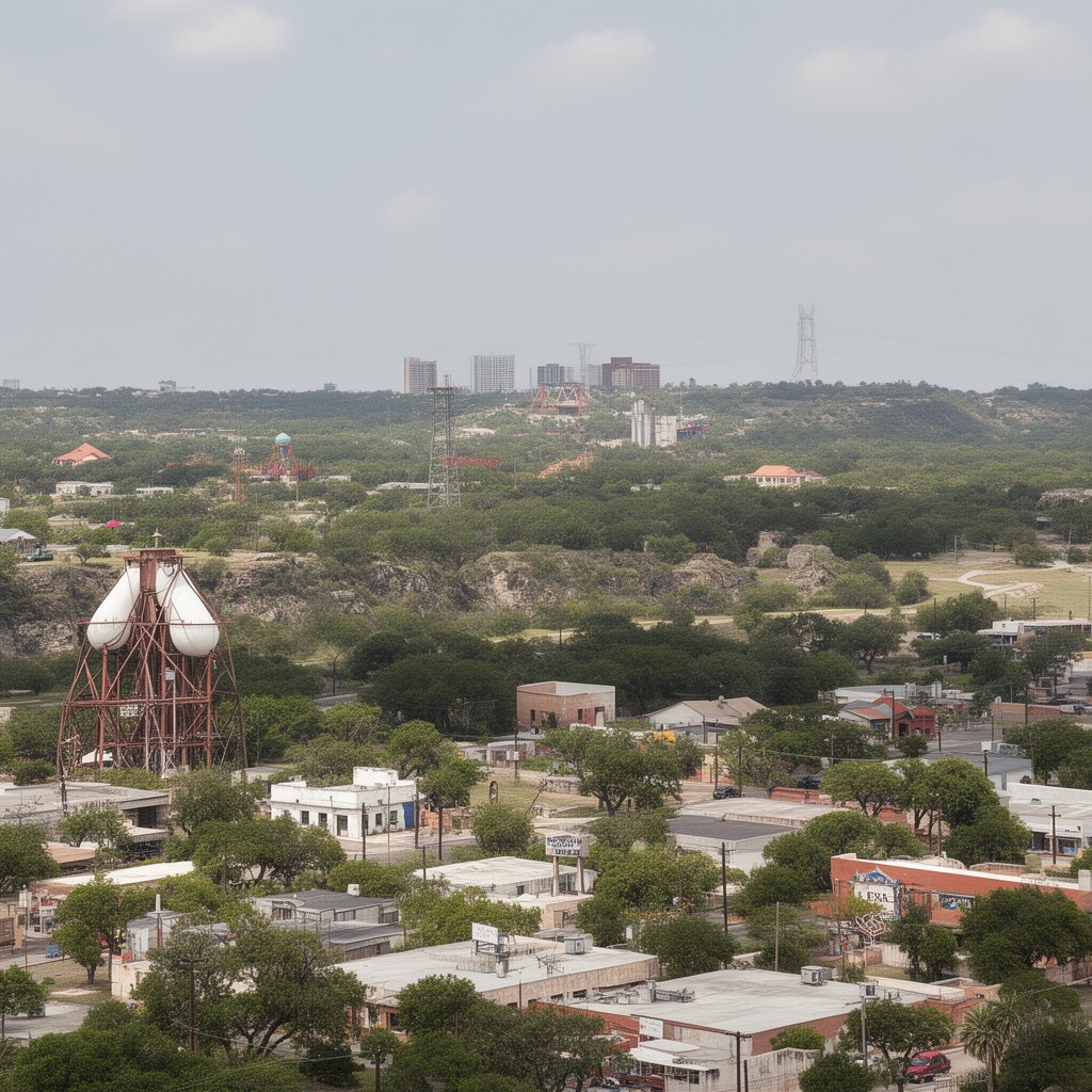 AI-generated illustration of South-Central Texas