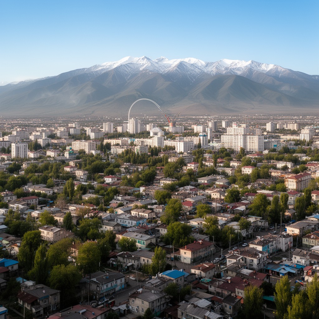 AI-generated illustration of Bishkek