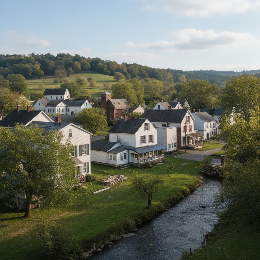 AI-generated illustration of Valatie, New York