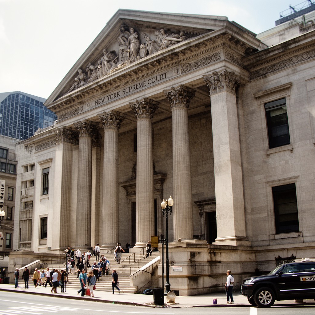 AI-generated illustration of New York Supreme Court