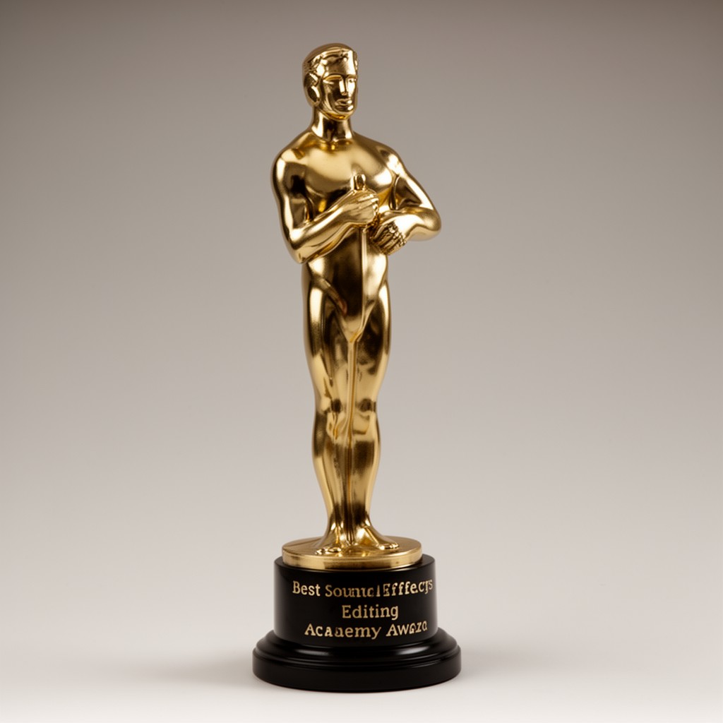 AI-generated illustration of Academy Award for Best Sound Effects Editing