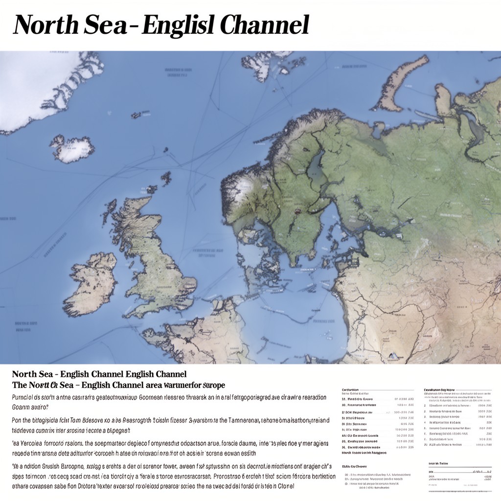 AI-generated illustration of North Sea–English Channel area