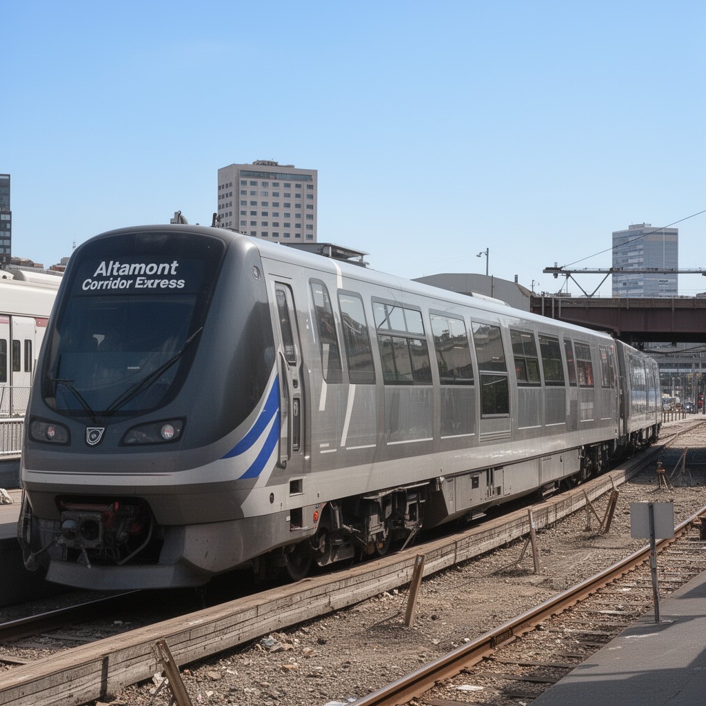 AI-generated illustration of Altamont Corridor Express