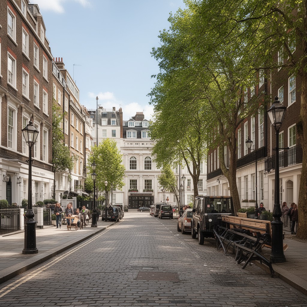 AI-generated illustration of South Street, London