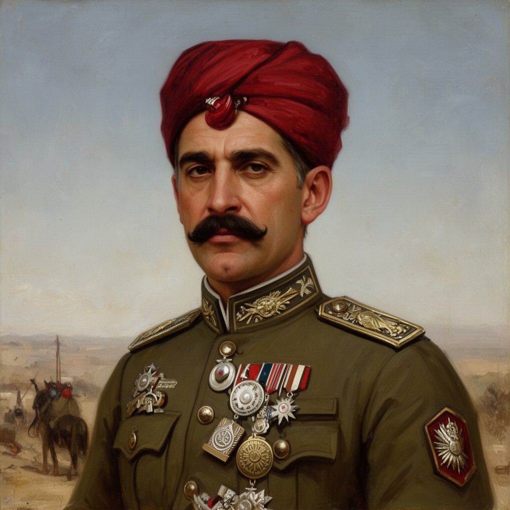 AI-generated illustration of Nur-ud-Din Pasha
