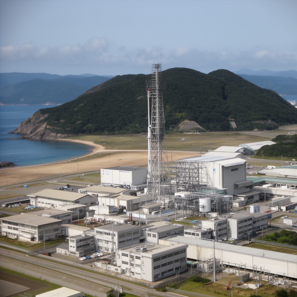 AI-generated illustration of Tanegashima Space Center