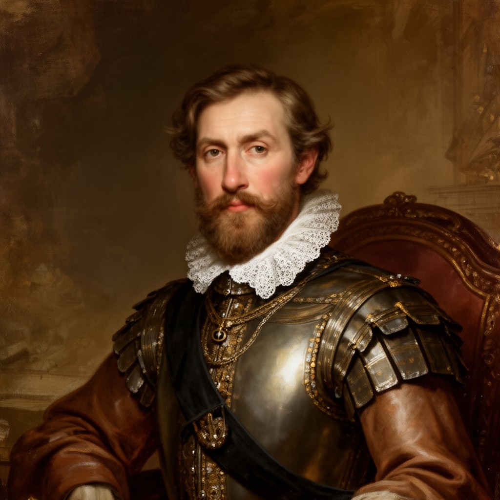 AI-generated illustration of Albrecht von Wallenstein