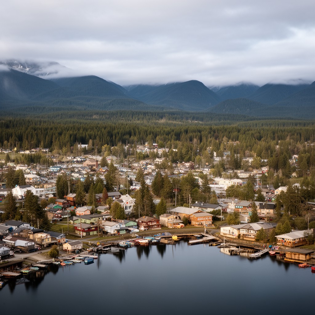 AI-generated illustration of Metlakatla, Alaska