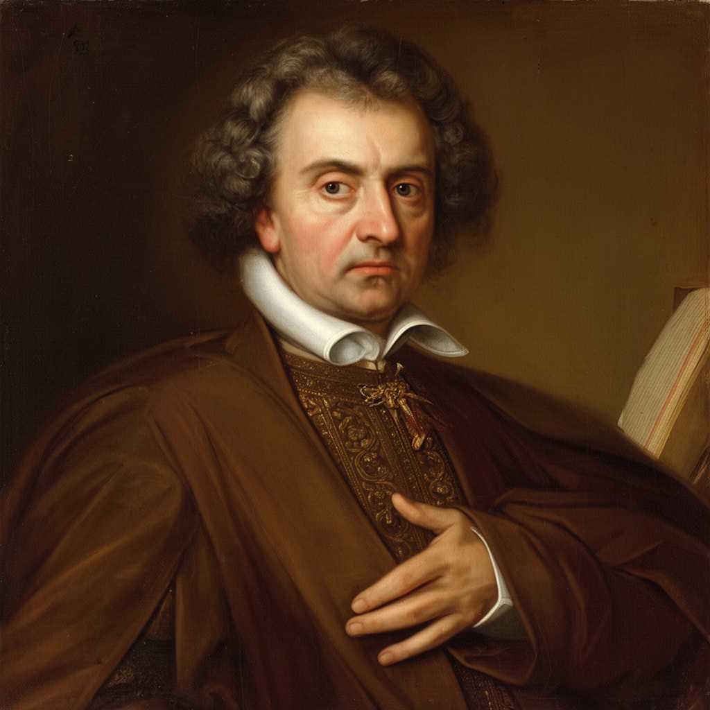 AI-generated illustration of Dionysius Gothofredus (Denis Godefroy)