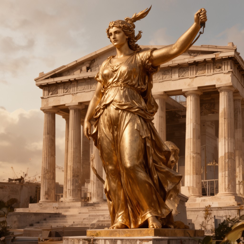 AI-generated illustration of Hera Parthenos